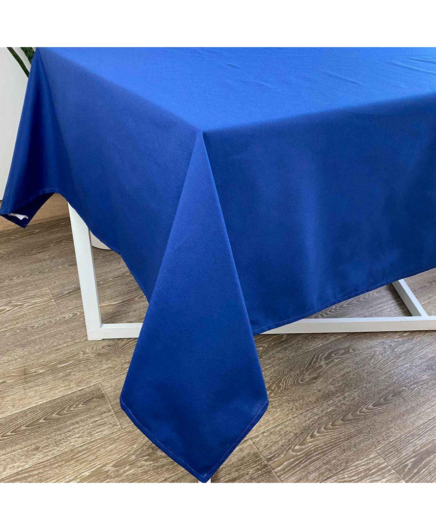 Скатерть на стол 220x134 см Синий