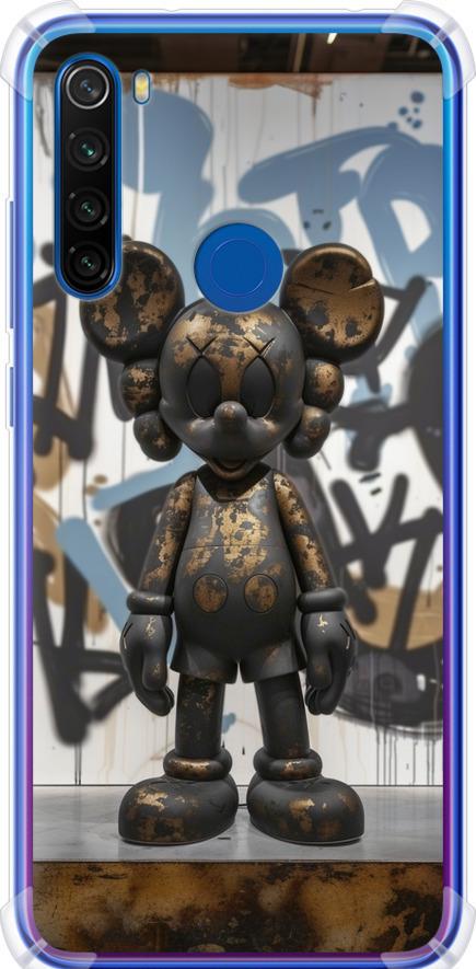 Чехол на Xiaomi Redmi Note 8T Bronze kaws v2 (6098sp-1818-42517)