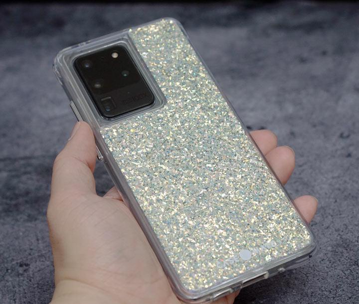 Чохол прозорий протиударний із блискітками Case-Mate Twinkle для Samsung Galaxy S20 Ultra 6.9" Stardust Зоряний пил - фото 5