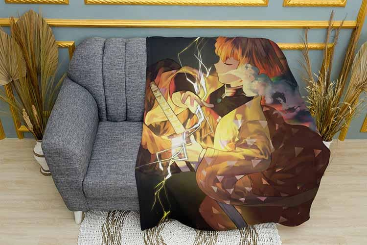 Плед Zenitsu Agatsuma Demon Slayer плюш однослойный 150х210 см (113049-1) Плед Zenitsu Agatsuma Demon Slayer плюш однослойный 150х210 см (113049-1)