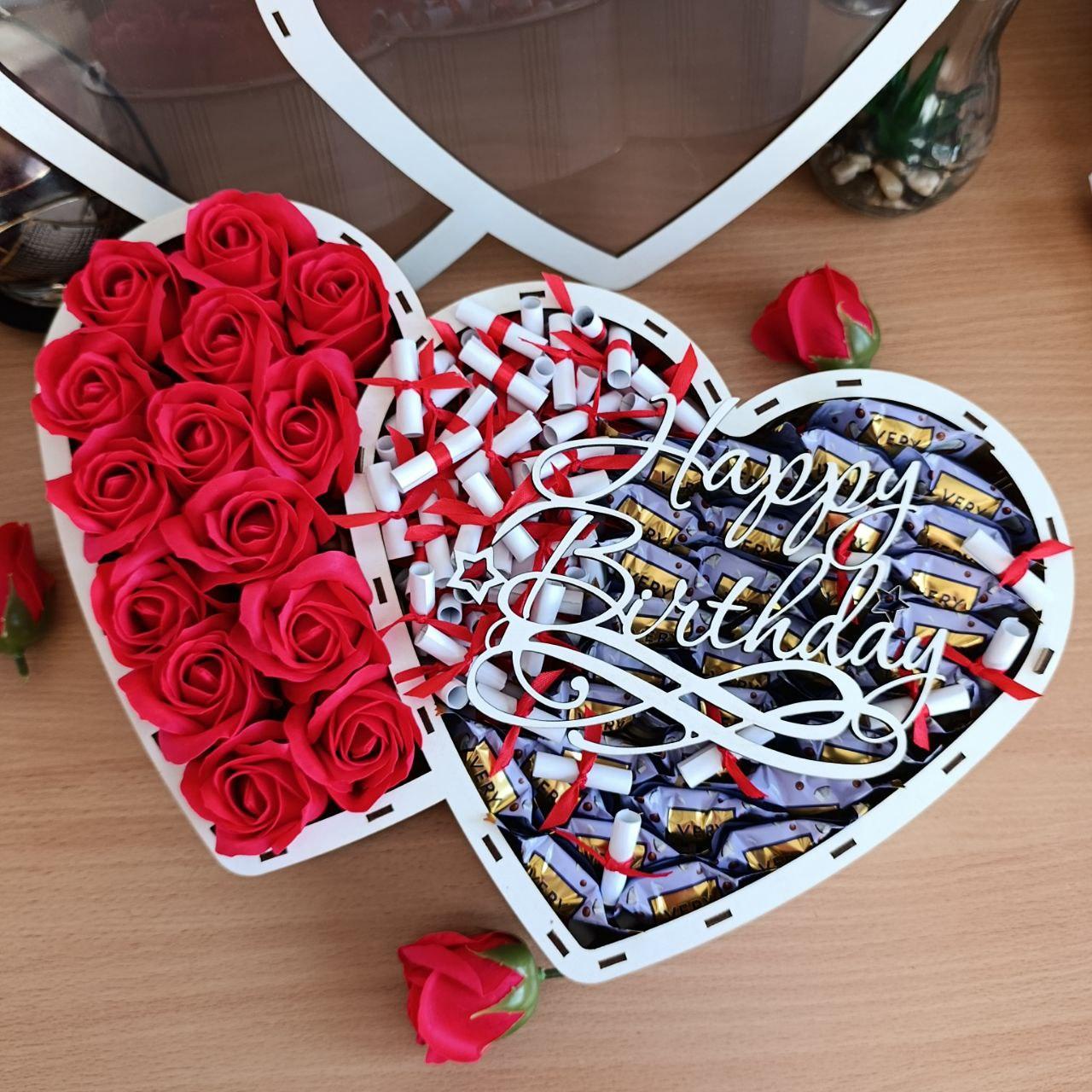 Подарунковий бокс Подвійне серце з цукерками (ar316) - фото 5 Подарунковий бокс Подвійне серце з цукерками (ar316) - фото 5