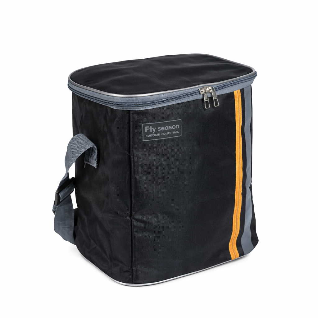 Термосумка MySeason R40955 23х14,5х24 см Черный с оранжевым/Серий (33088424)