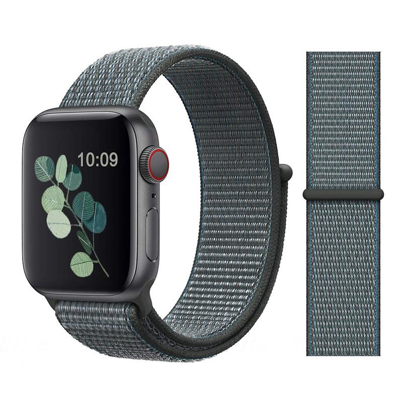 Ремешок нейлоновый Sport Loop Band для Apple Watch 42/44/45 мм Series SE/7/6/5/4/3/2/1 №29 Celestial Teal - фото 2