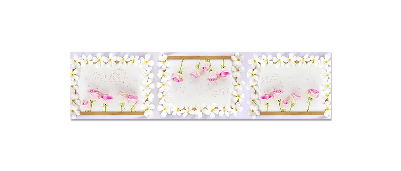 Наліпка вінілова на кухню Zatarga Квіткові Рамки 650х2500 мм (1294193581) Наліпка вінілова на кухню Zatarga Квіткові Рамки 650х2500 мм (1294193581)