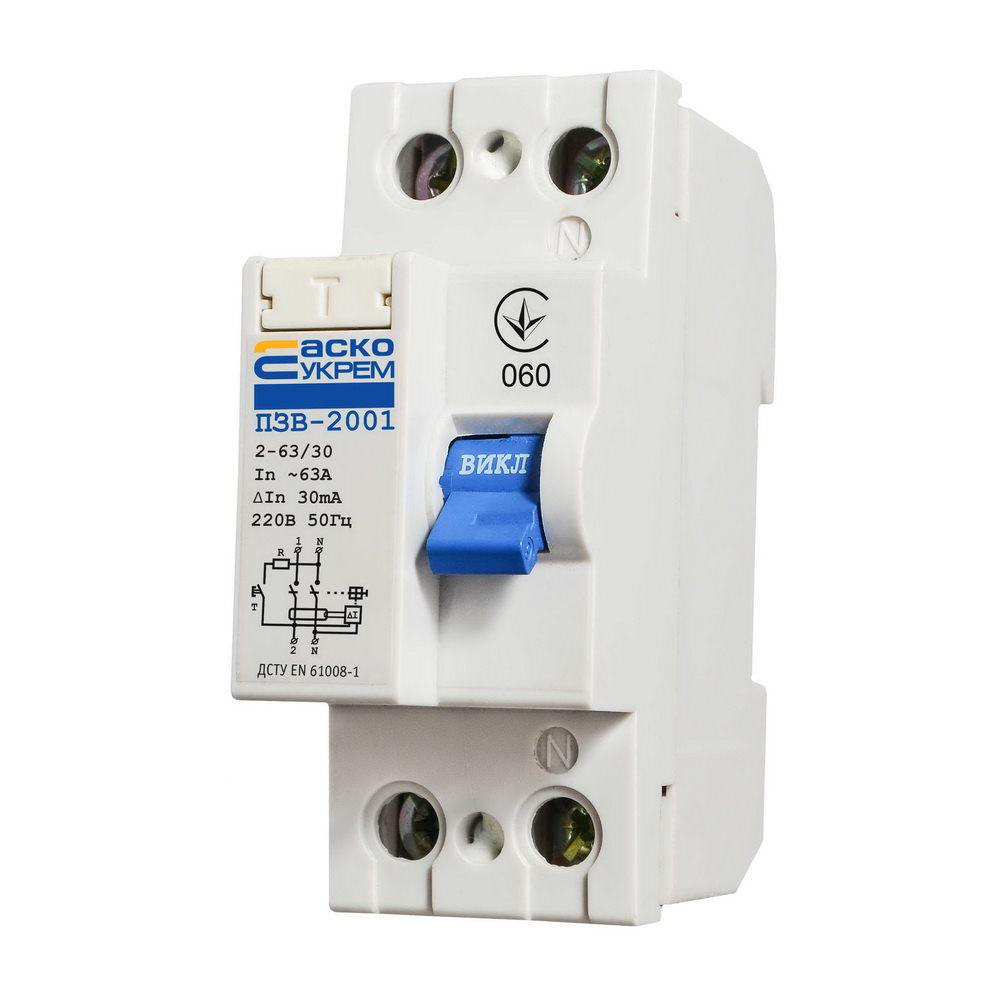 Устройство защитного отключения АСКО УЗО-АСКО-2001 2р/63А/30 mA (A0020010006)