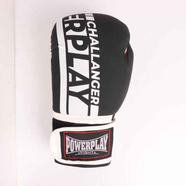 Перчатки боксерские PowerPlay 3086 Matt Challenger 10 Черно-белый
