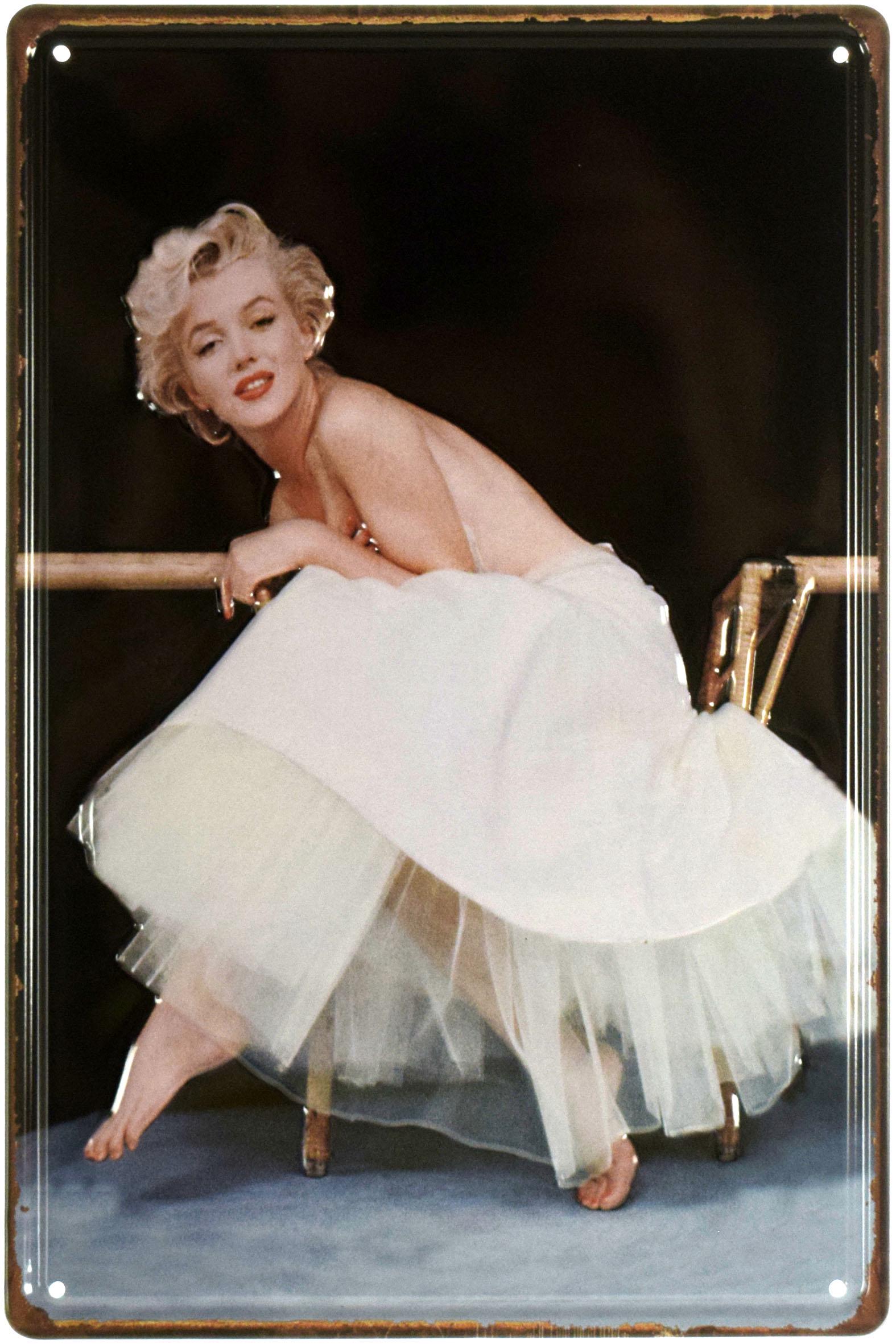 Табличка металлическая Мэрилин Монро 1954/Marilyn Monroe 20x30 см