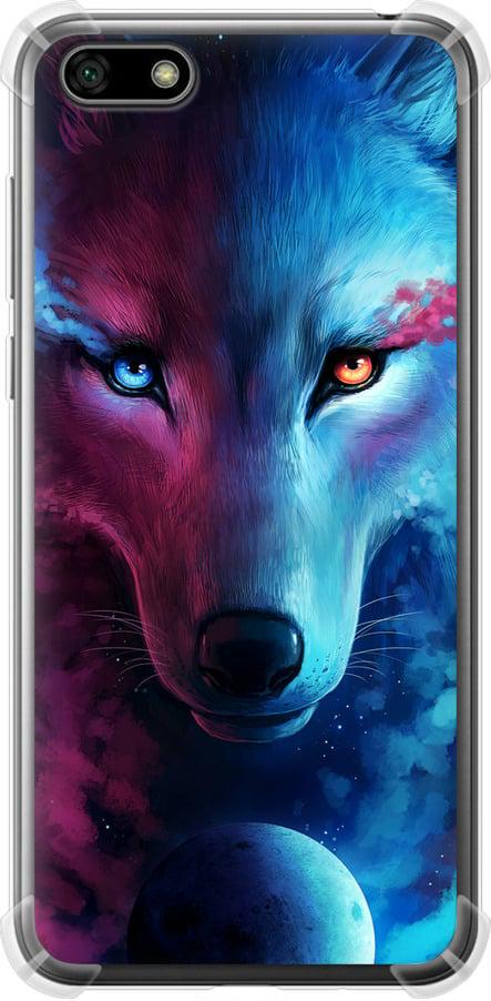 Чохол на Huawei Y5 2018 Арт-вовк (3999sp-1500-42517)