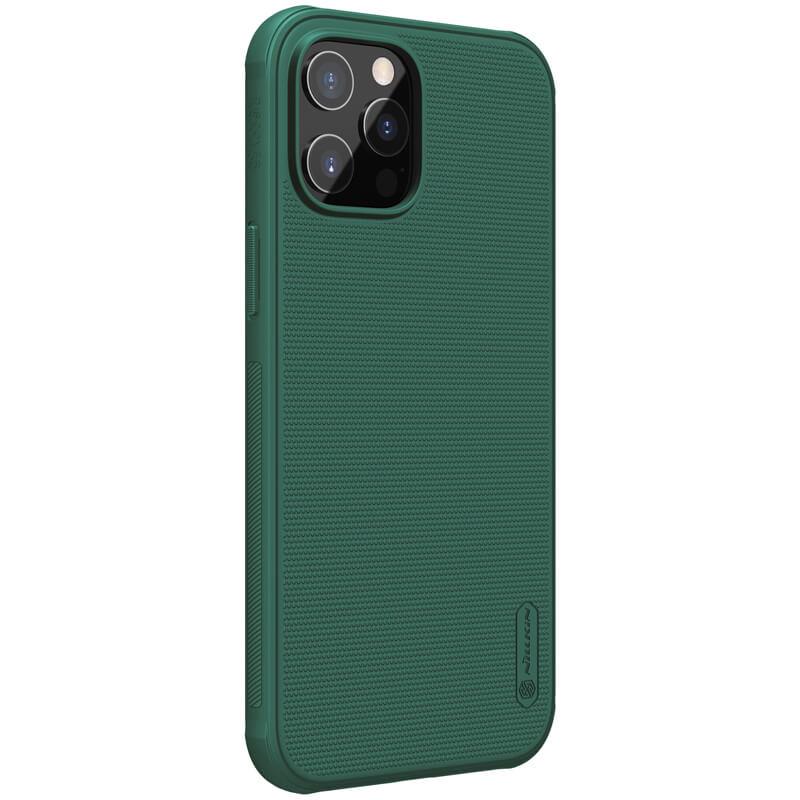 Противоударный Чехол Nillkin Matte Pro для Apple iPhone 13 Pro (6.1") Зеленый / Deep Green - фото 3