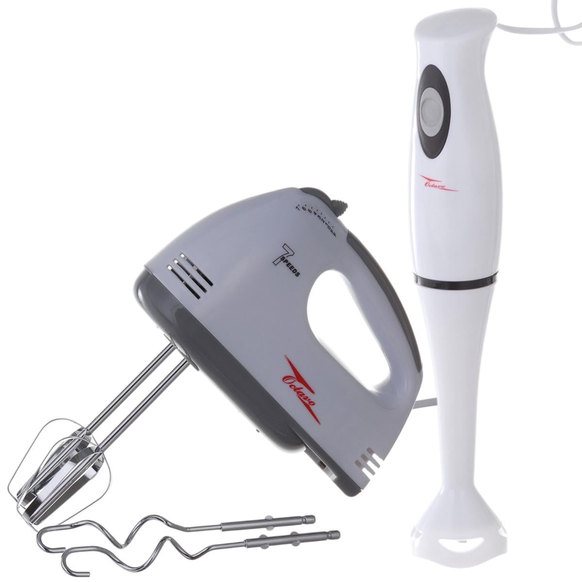 Набор кухонный для взбивания и измельчения OCTAVO 2в1 миксер ручной с насадками и погружной блендер