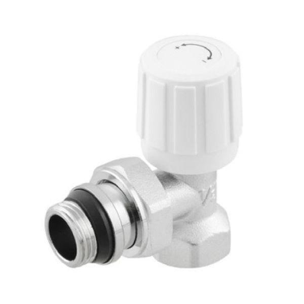 Кран радіаторний кутовий Вентельний PLM 1/2" подача PRAM01 (37021032)
