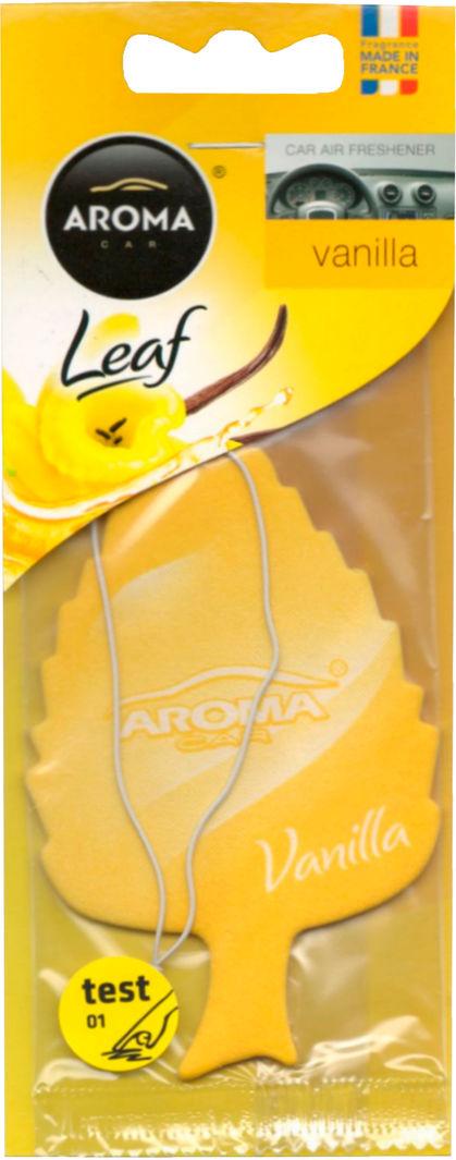 Ароматизатор для авто Aroma Car Leaf Vanilla на зеркало (92089/253) Ароматизатор для авто Aroma Car Leaf Vanilla на зеркало (92089/253)