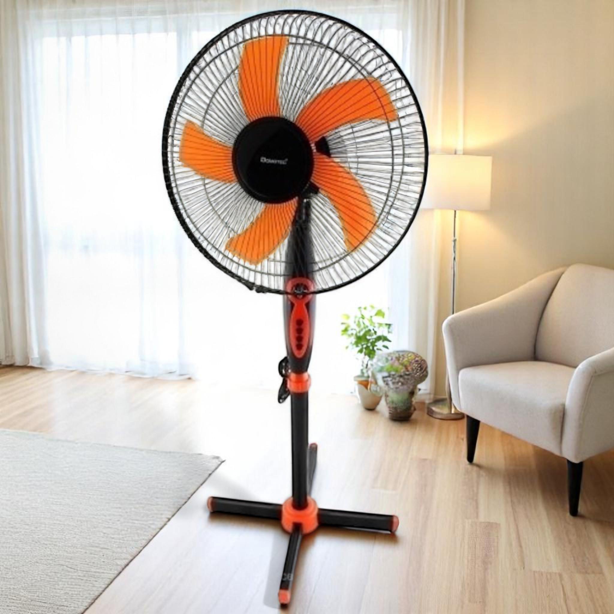 Вентилятор підлоговий Domotec MS-1620 40 Вт 3 швидкості Black/Orange (V_MS1620Black/Orange ) - фото 6 Вентилятор підлоговий Domotec MS-1620 40 Вт 3 швидкості Black/Orange (V_MS1620Black/Orange ) - фото 6