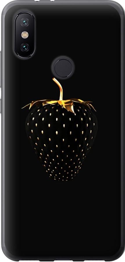 Чохол на Xiaomi Mi A2 Чорна полуниця (3585u-1481-42517)