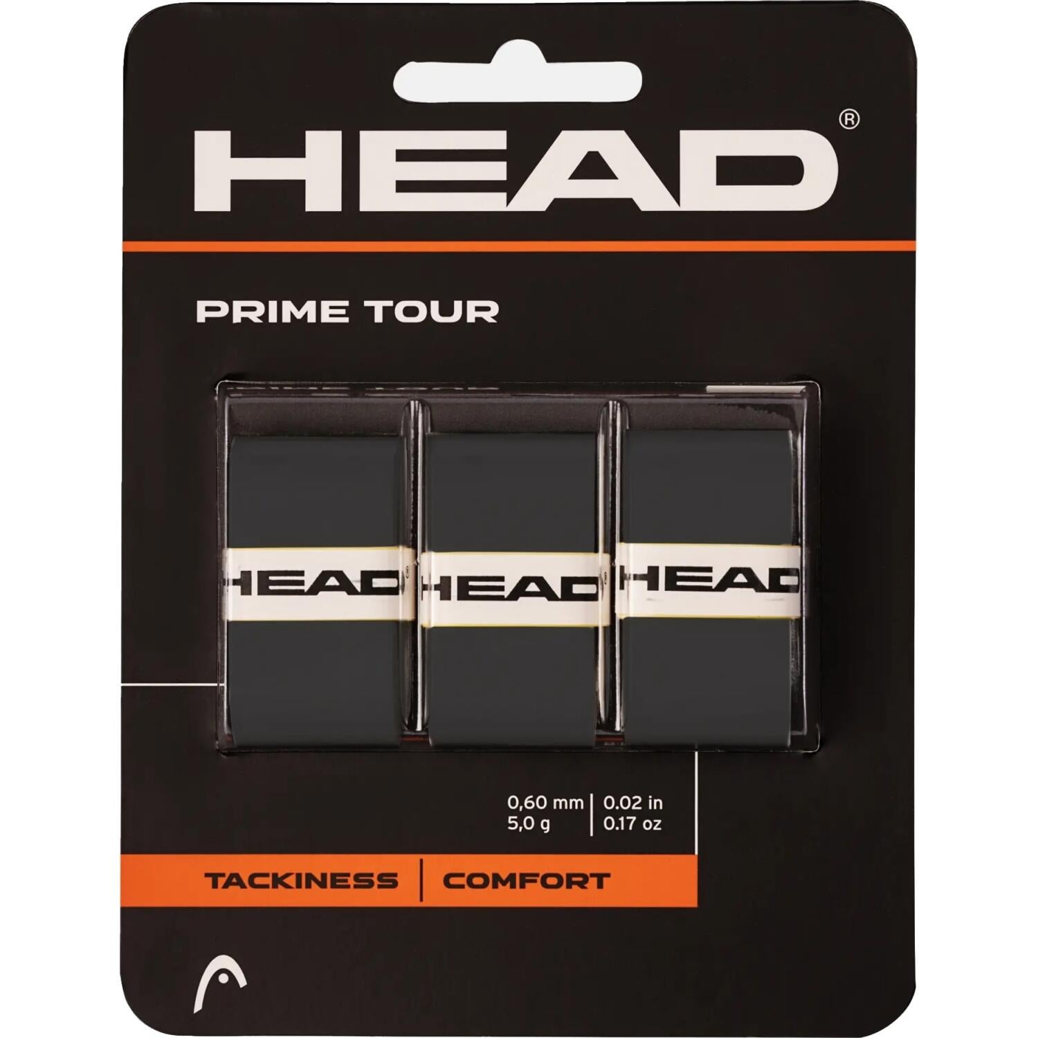Обмотка для ракеток Head PRIME TOUR 3 шт. Черный (285-621) Обмотка для ракеток Head PRIME TOUR 3 шт. Черный (285-621)