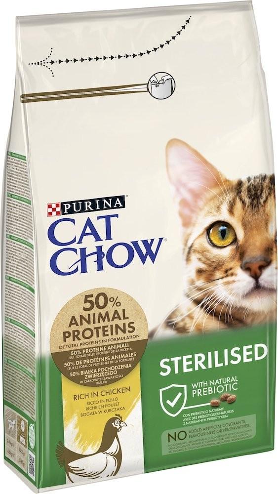 Корм сухий для стерилізованих котів Purina Cat Chow Sterilized з куркою 1,5 кг (7613032233396)
