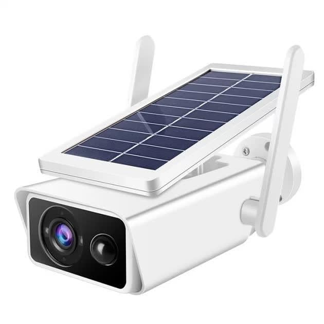 Камера відеоспостереження бездротова Solar Wi-Fi TTS-03 IP Смарт Wi-Fi автономна з датчиком руху та сонячною батареєю White (28734591)