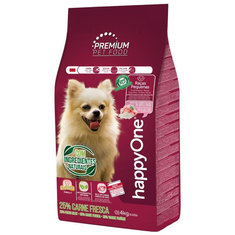 Корм сухий HappyOne Premium Dog Small Breeds Fresh Meat зі свіжим м'ясом для дорослих собак малих порід 4 кг (5600760440464)