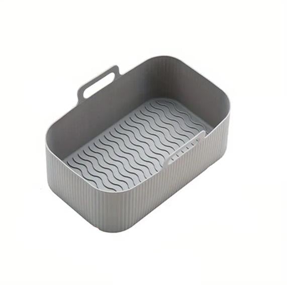 Форма для аэрогриля прямоугольная силиконовая 19397 19х12х7 см Серый (8-6-5156192)