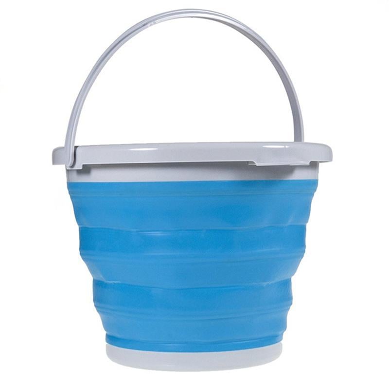 Відро Collapsible Bucket силіконове туристичне складне 10 л Блакитний