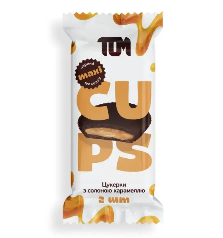 Конфеты ТОМ с соленой карамелью в черном шоколаде 38 г (ТОМ-00086)