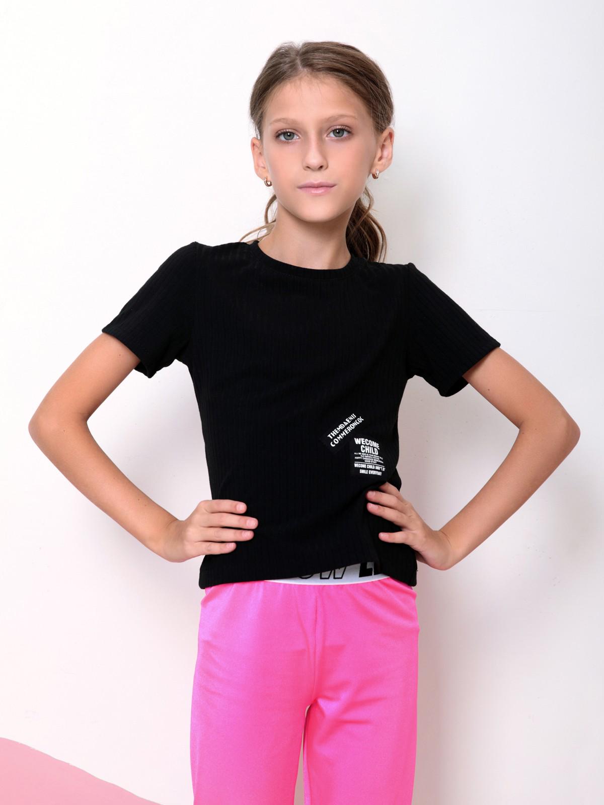 Дитячі футболки ISSA Plus 140 Чорний CD-445