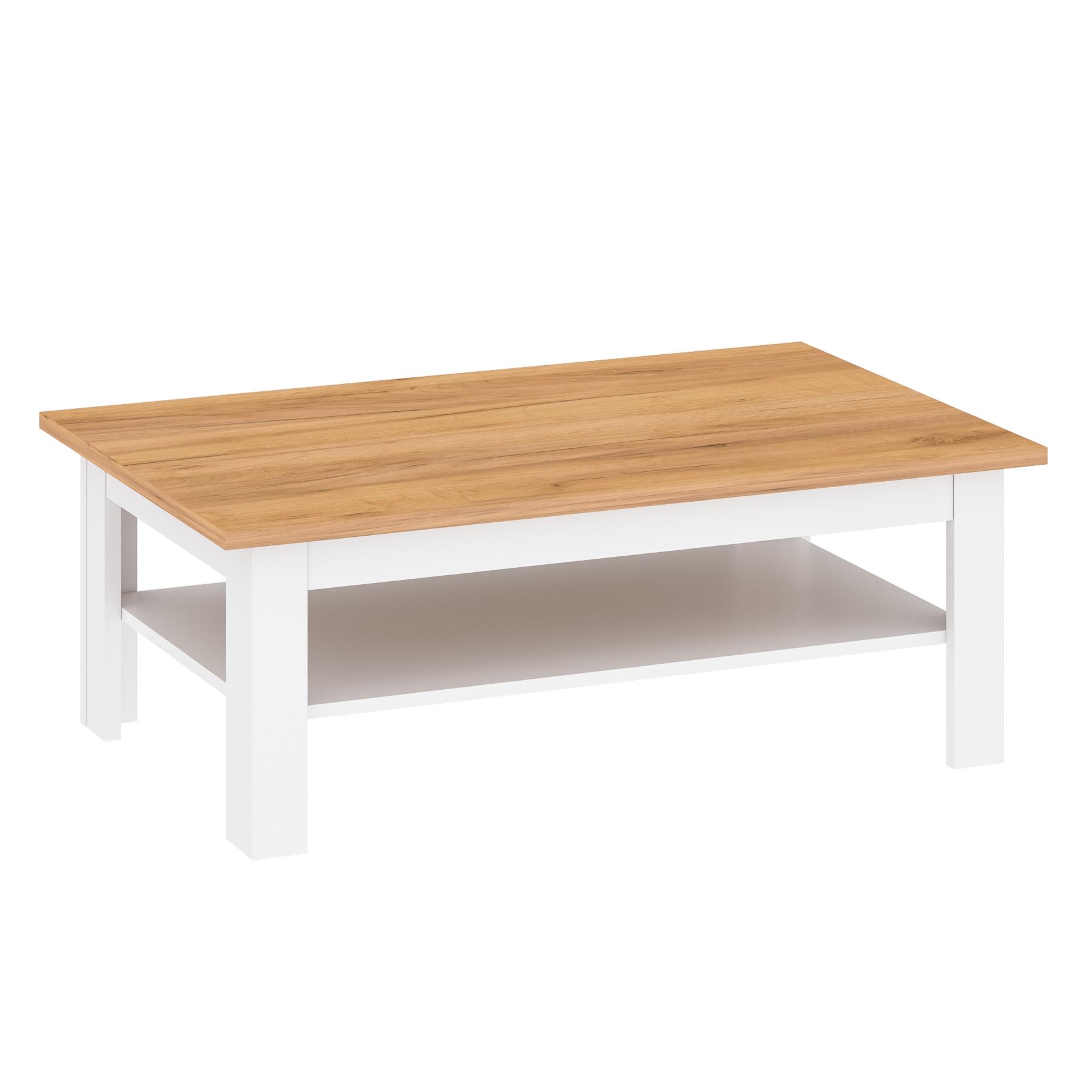 Стол журнальный Blonski Lanzette T 405x1100x700 мм Нимфея альба/Дуб крафт золотой