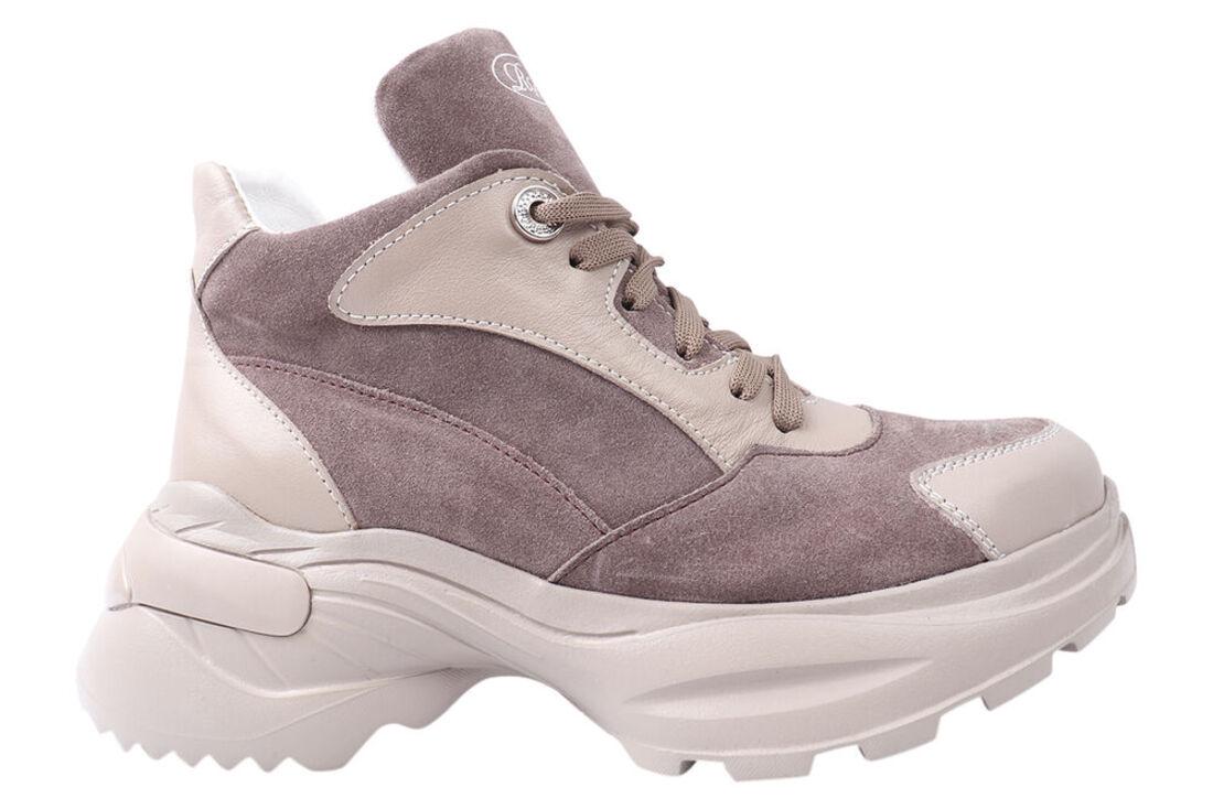 Черевики жіночі Road Style з замші на платформі на шнурівці р. 39 Капучиновий (67-21DHS) - фото 3 Черевики жіночі Road Style з замші на платформі на шнурівці р. 39 Капучиновий (67-21DHS) - фото 3