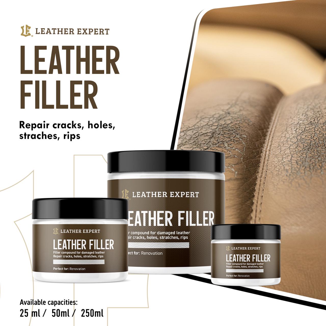 Шпатлевка-наполнитель для кожи Leather Expert Leather Filler 50 мл Белый (LEX_FILLERWHITE/50) - фото 2 Шпатлевка-наполнитель для кожи Leather Expert Leather Filler 50 мл Белый (LEX_FILLERWHITE/50) - фото 2