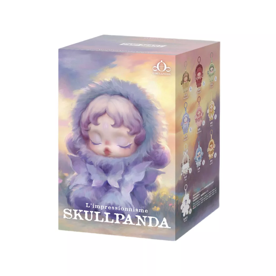 Мягкая игрушка-сюрприз POP MART L’impressionnisme Plush Doll SKULLPANDA 1 шт. (SPLS-01)