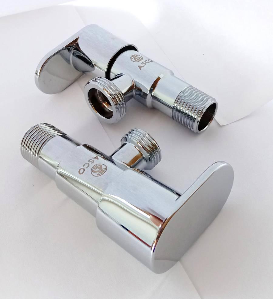 Кран для підключення сантехнічних приладів ASCO S.S.304 1/2"x3/4" нержавіюча сталь (RS-AS-SS-304-04) - фото 2 Кран для підключення сантехнічних приладів ASCO S.S.304 1/2"x3/4" нержавіюча сталь (RS-AS-SS-304-04) - фото 2