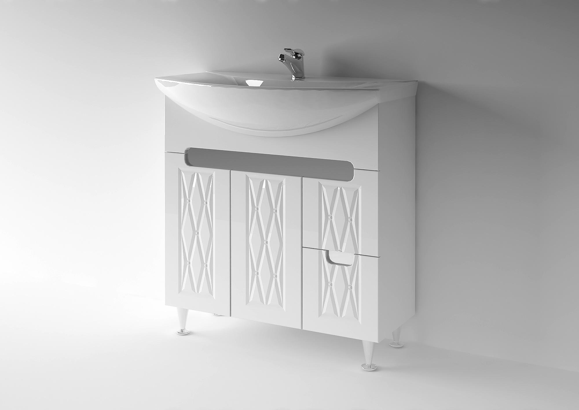 Тумба для ванной комнаты ВанЛанд Вт 2-80 Венеция (00075VAN)