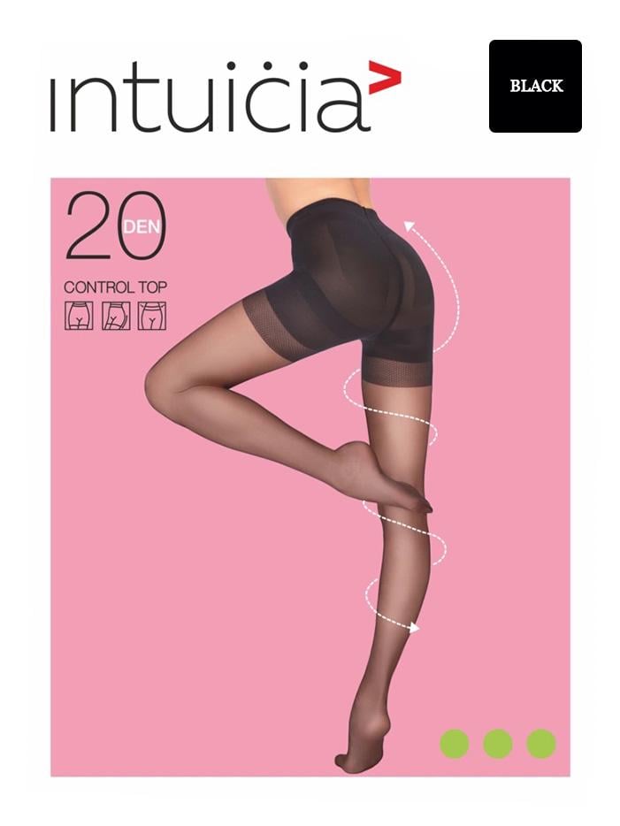 Колготы женские Intuicia CONTROL TOP 20den 5р. Black