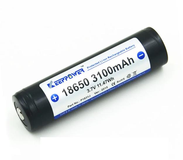 Аккумулятор Keeppower Panasonic 18650 Li-ion 3100 mAh с защитой - фото 3