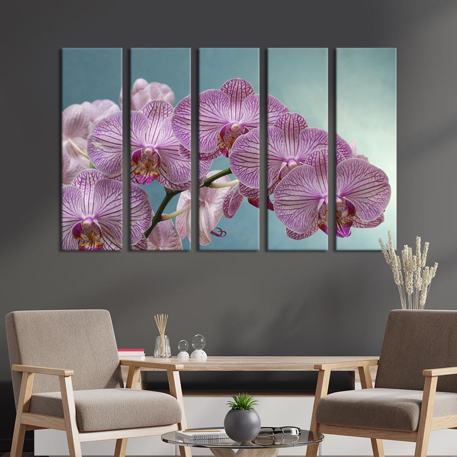 Картина на холсте Красивая мраморная орхидея 87x50 см (902-51)