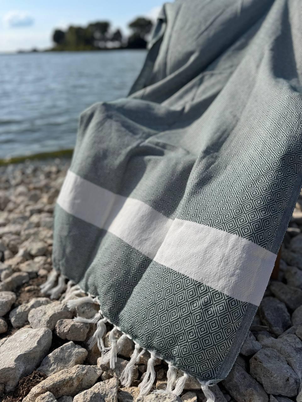 Покрывало гипоаллергенное муслин 100х180 см Серый (П4К-AL-peshtamel-001-02) - фото 3 Покрывало гипоаллергенное муслин 100х180 см Серый (П4К-AL-peshtamel-001-02) - фото 3