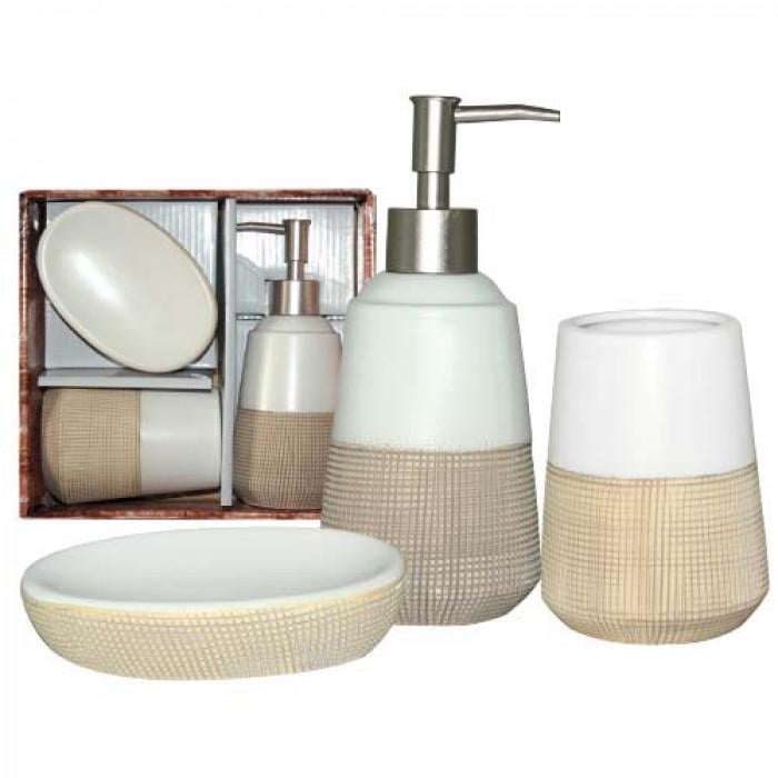 Набір аксесуарів SnT для ванної 3 пред. Коричневий