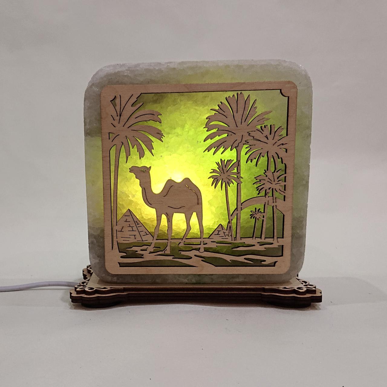 Соляной светильник Верблюд (k-0004-g)