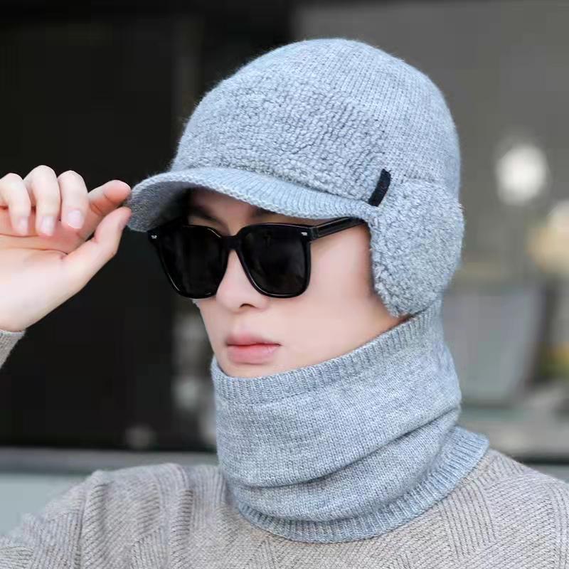 Шапка зимняя с шарфом Narason р. 57-60 Серый (9570)