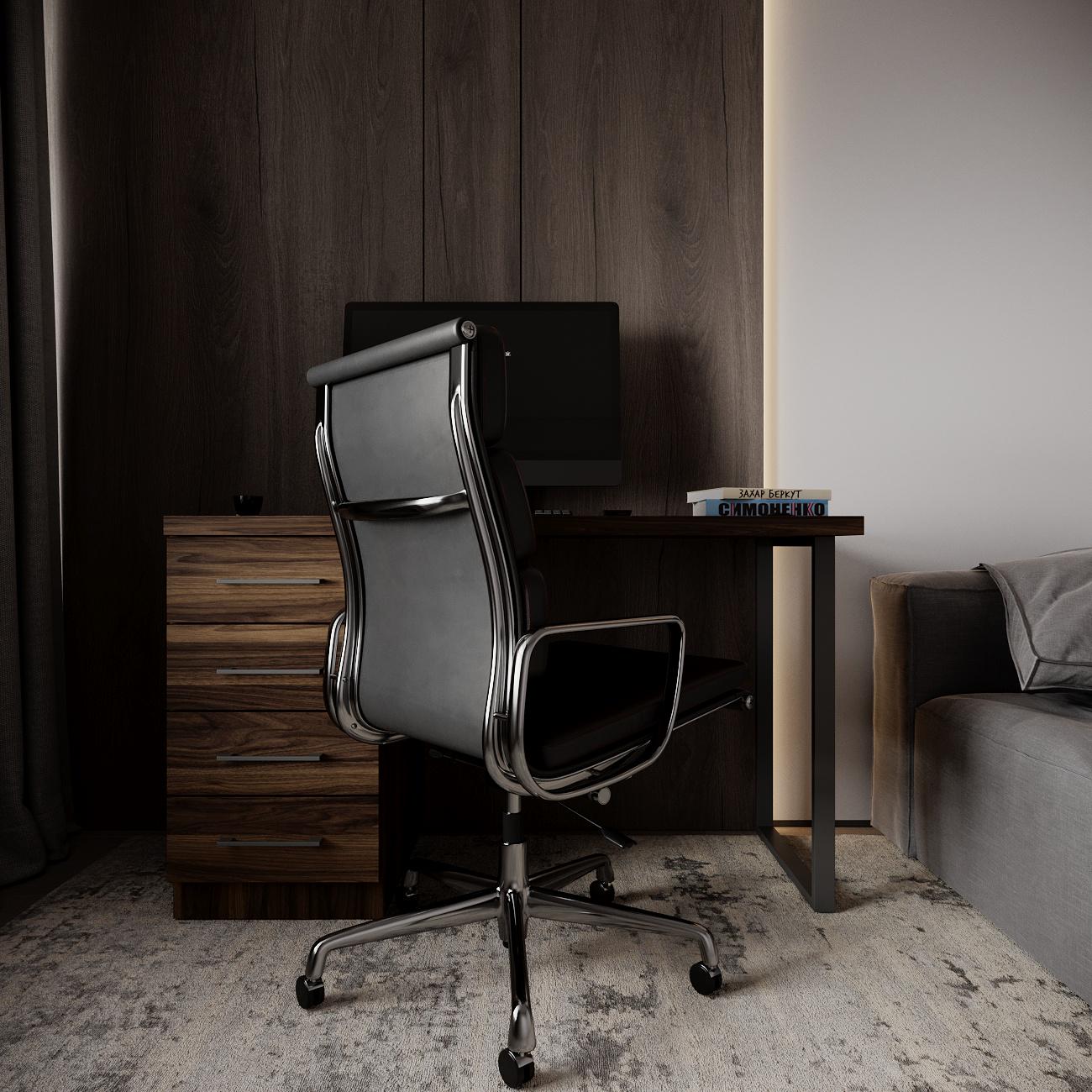 Компьютерный стол Mebellini Торонто лофт 1200x600x770 мм Орех Артемида (арт.SKEP1000-205) - фото 6 Компьютерный стол Mebellini Торонто лофт 1200x600x770 мм Орех Артемида (арт.SKEP1000-205) - фото 6