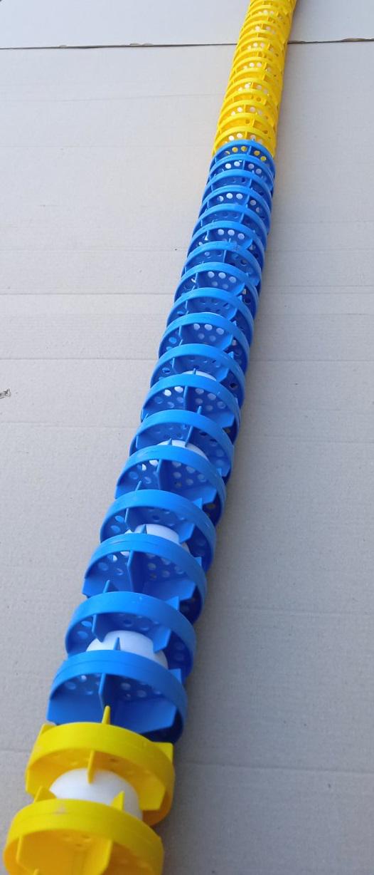 Дорожка разграничительная PG со шнурком и крючком 148 мм 25 м Синий/Желтый/Красный (PG-14531-1) - фото 8