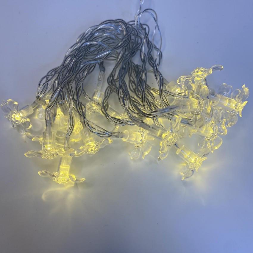 Гирлянда светодиодная Stenson M48232 Цветы на батарейках 2АА 20 LED 4 м (1991004060)