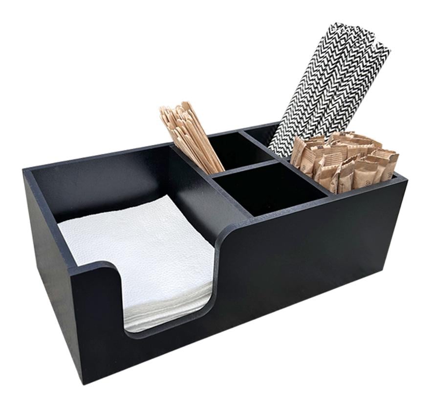 Органайзер барный для кафе 5 секций МДФ Стандарт 29х14х10 см Black (БАР 013)