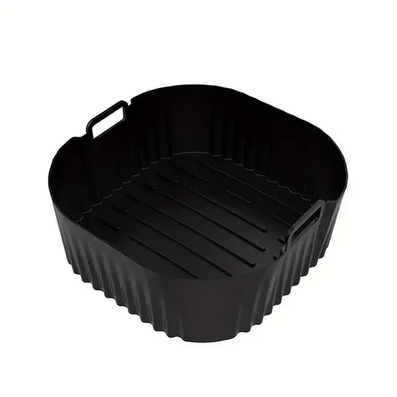 Форма силіконова квадратна для аерогрилю/мультипечі та фритюрниці 18,5 см Чорний (UK-185) - фото 5 Форма силіконова квадратна для аерогрилю/мультипечі та фритюрниці 18,5 см Чорний (UK-185) - фото 5