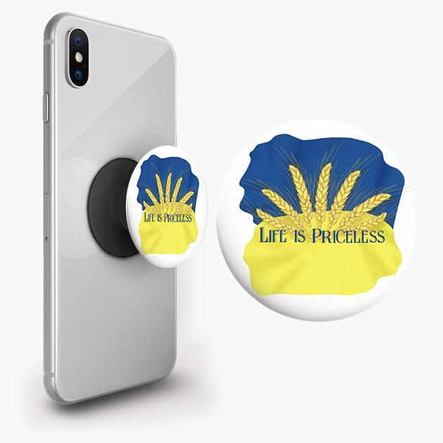 Попсокет для телефону PopSockets Патріотичний арт Чорний (pop380) - фото 3