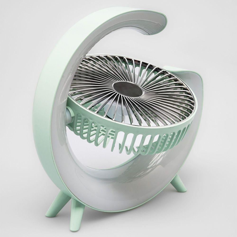 Вентилятор настольный с эффектной RGB-подсветкой и аккумулятором 180-градусный поворот (10039) Вентилятор настольный с эффектной RGB-подсветкой и аккумулятором 180-градусный поворот (10039)