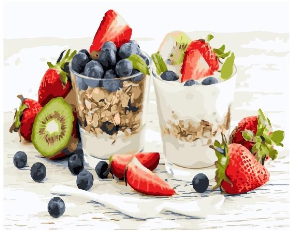 Картина по номерам Brushme "Мюсли с йогуртом" (GX25019)