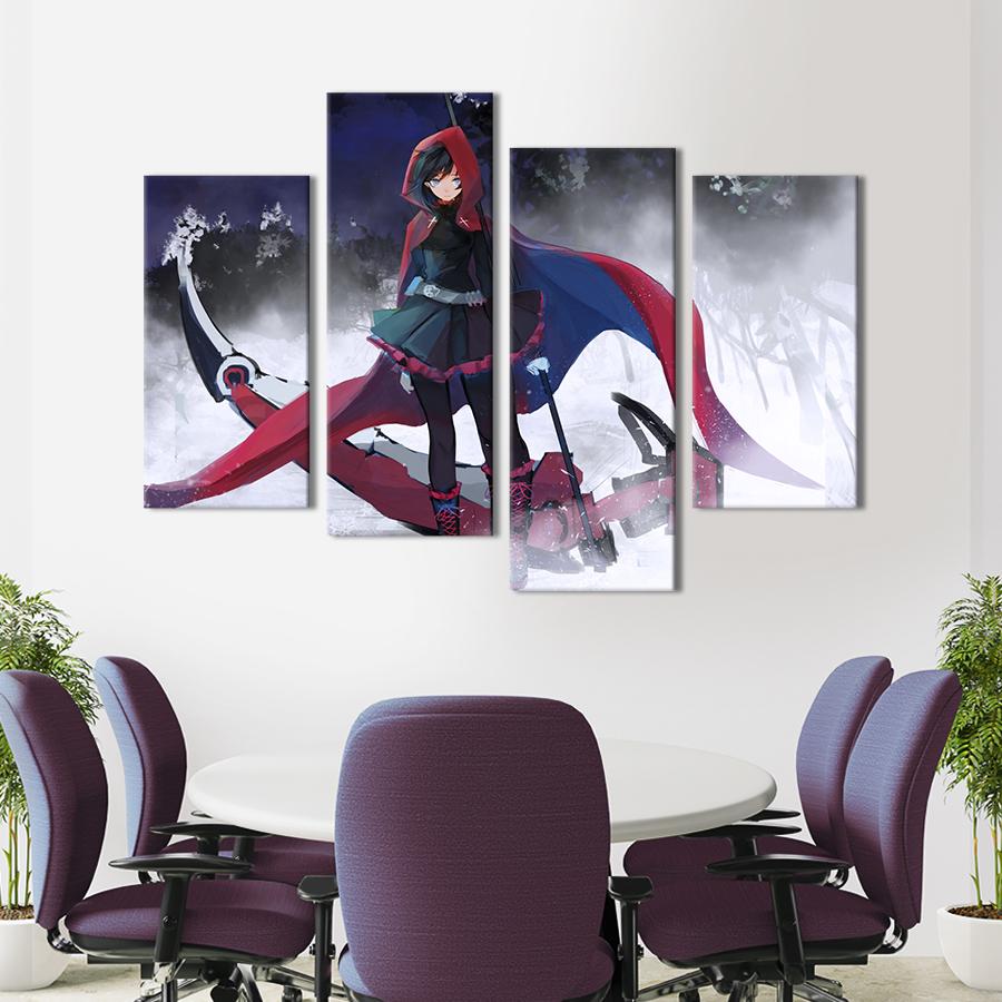 Картина на холсте Утонченная аниме-девушка 149x106 см (1506-42) Картина на холсте Утонченная аниме-девушка 149x106 см (1506-42)