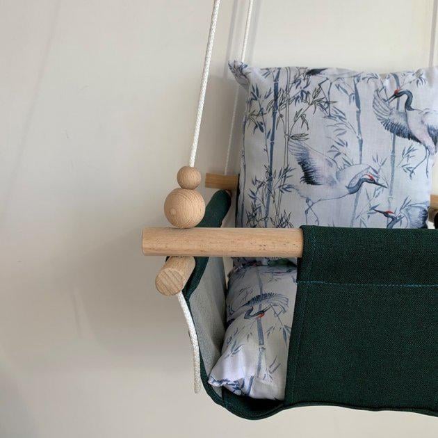 Дитяча гойдалка Infancy Клітка велика Темно-зелений (9677574) - фото 3 Дитяча гойдалка Infancy Клітка велика Темно-зелений (9677574) - фото 3