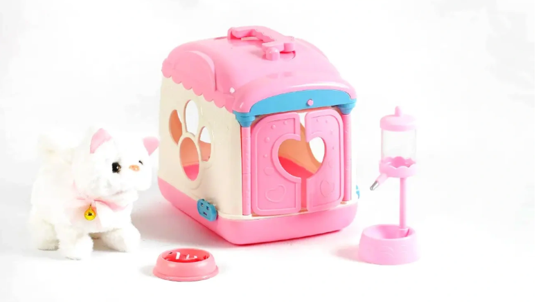 Іграшка інтерактивне кошеня з сумкою та набором аксесуарів (933-71E)